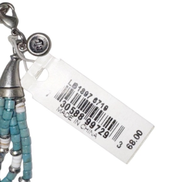 NWT Lauren Ralph Lauren Beaded Turquoise Bracelet Multi Strand - Picture 3 of 6